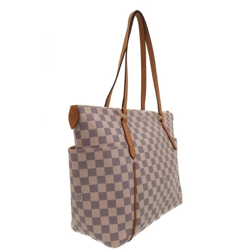 Louis Vuitton Totally MM Damier Azur Tote Bag White - Picture 2 of 9
